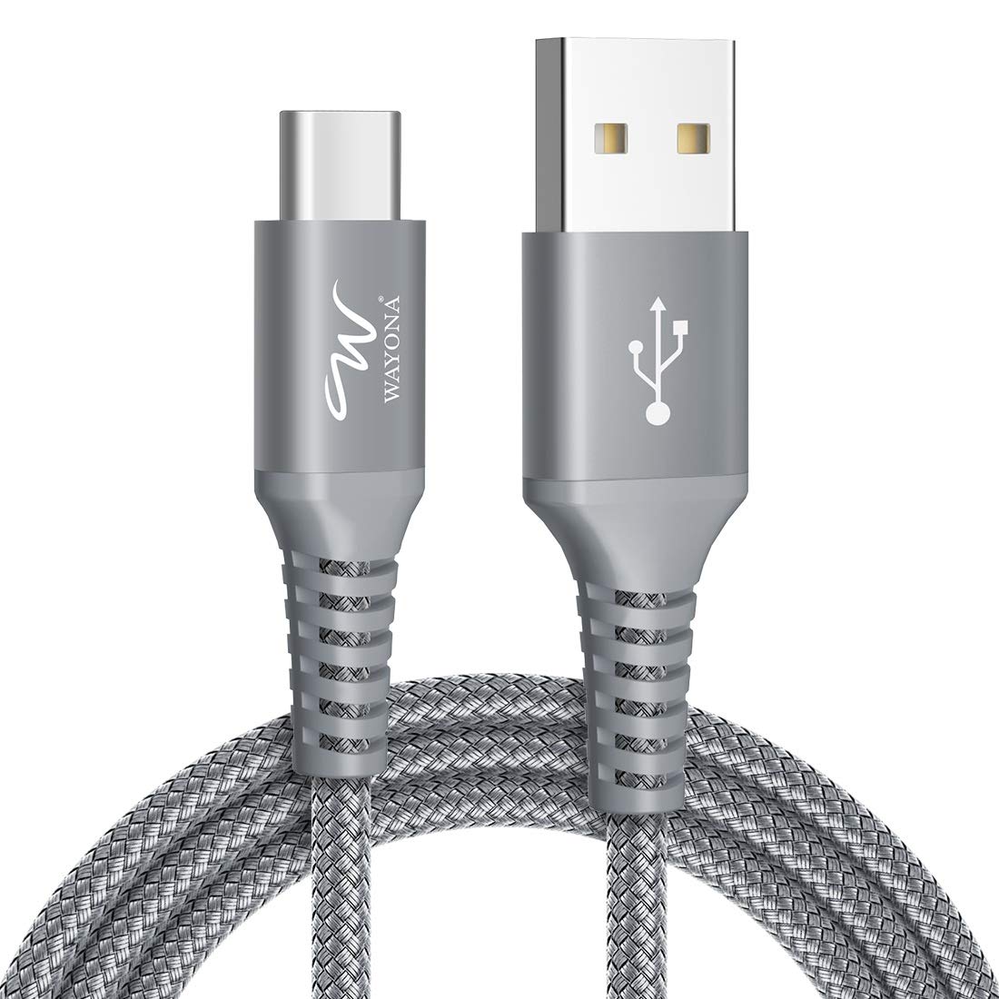 RAMPOW 3.3ft Braided USB-C to USB-A Cable, Fast Charging Cable For iphone  15 pro max Samsung Galaxy, Google Pixel, OnePlus Phones And More - Red 