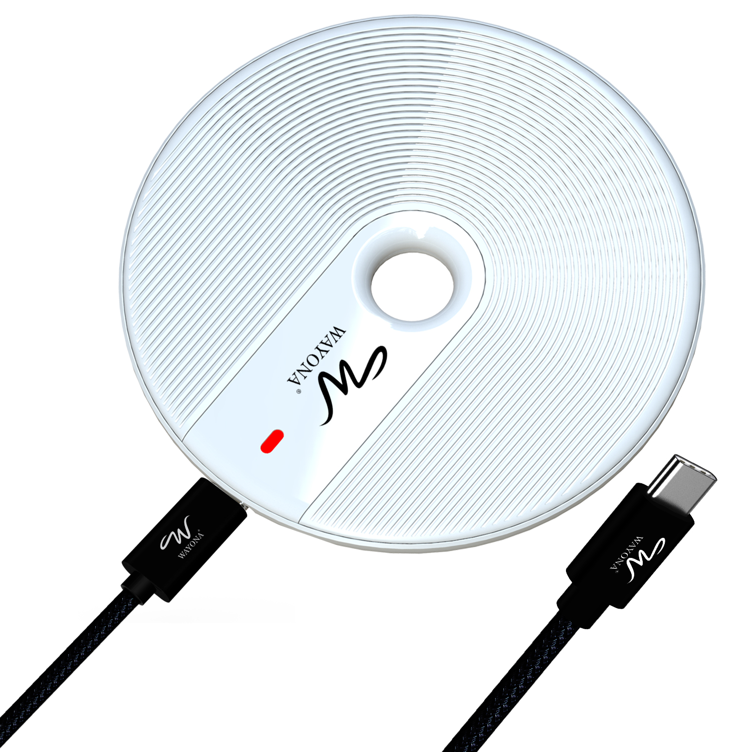 Wayona 15W Fast Wireless Charging Pad with USB C to C Cable (Wireless  Charging Pad) 