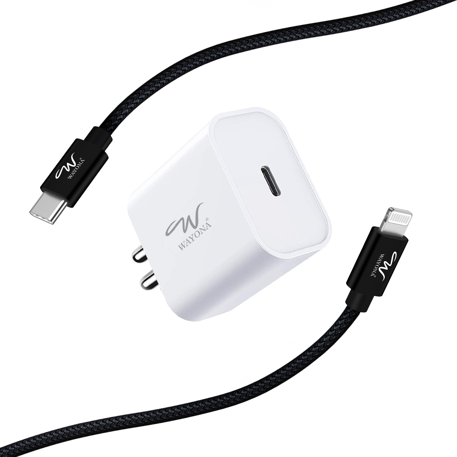 Câble iPhone Lightning - USB-C Power Delivery MFI 3A Charge Rapide