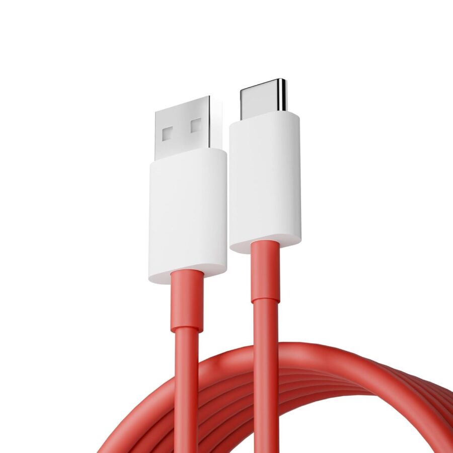 Wayona 100W SUPERVOOC fast charging Type C Cable Compatible with Oneplus,Oppo,Realme, Redmi,Xiaomi 1m USB A to C Supports Dash,Warp,Vooc,Dart, Red Cable