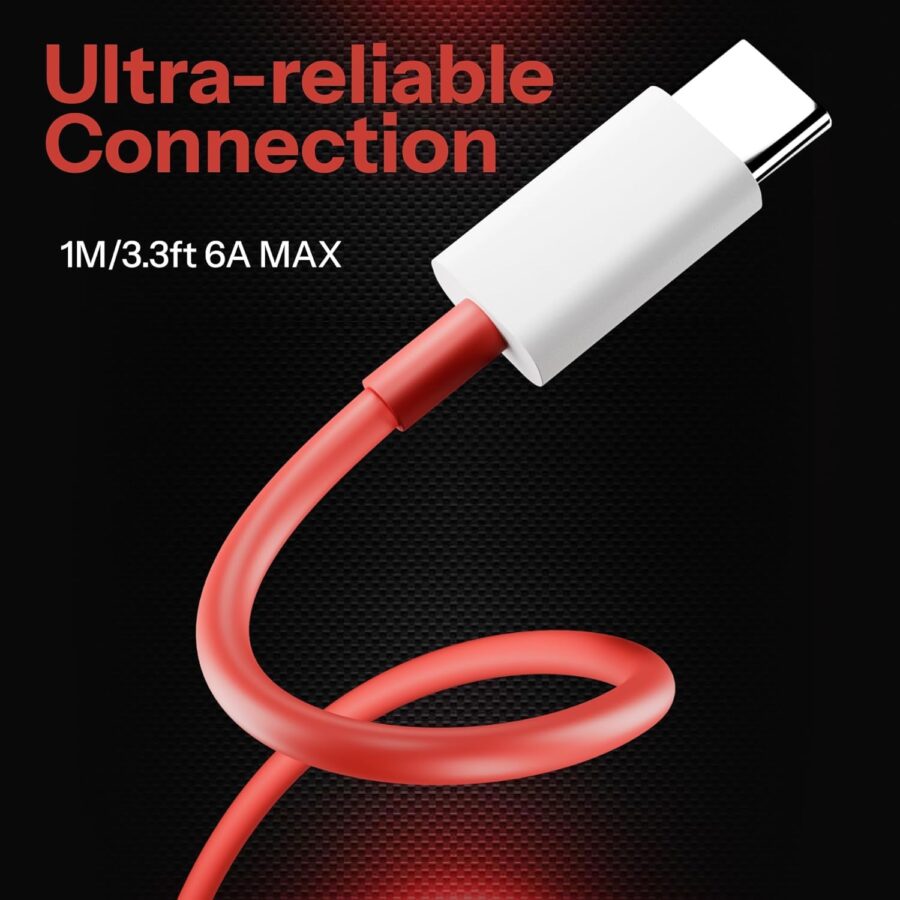 Wayona 100W SUPERVOOC fast charging Type C Cable Compatible with Oneplus,Oppo,Realme, Redmi,Xiaomi 1m USB A to C Supports Dash,Warp,Vooc,Dart, Red Cable - Image 3